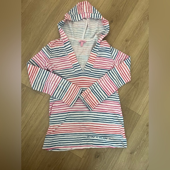 Lilly Pulitzer Stripe Modal Cotton Loose Fit Pullover Size Small - Picture 5 of 11